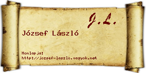 József László névjegykártya