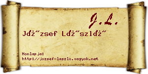 József László névjegykártya